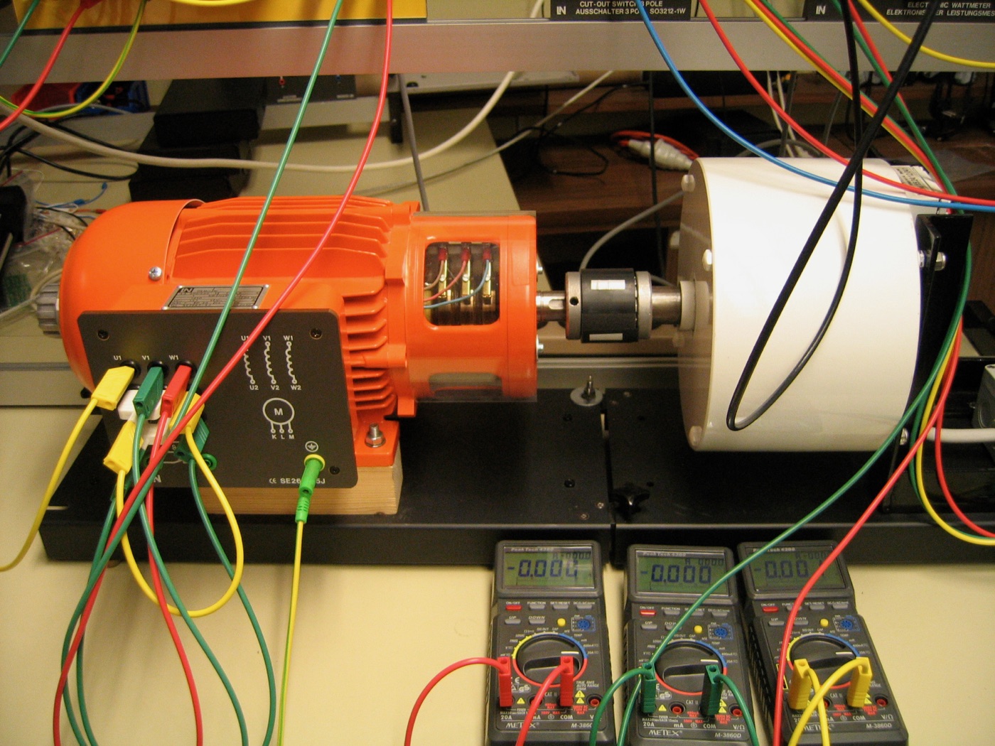 Versuchsaufbau mit Generator