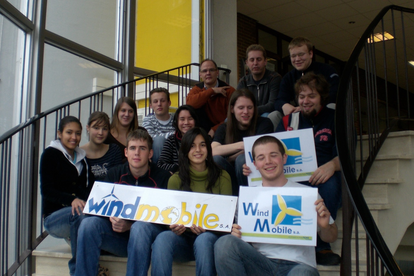 Team 2006/07 auf der Treppe